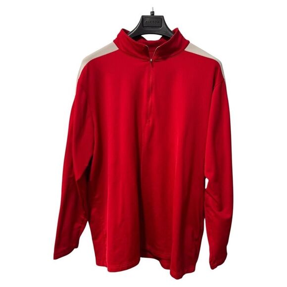 Antigua Mens  1/4 Zip Pullover red size‎ XXL - Picture 4 of 4